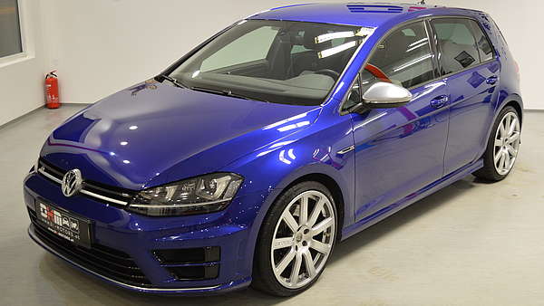 VW Golf 7R DSG ABT blau Foto 1